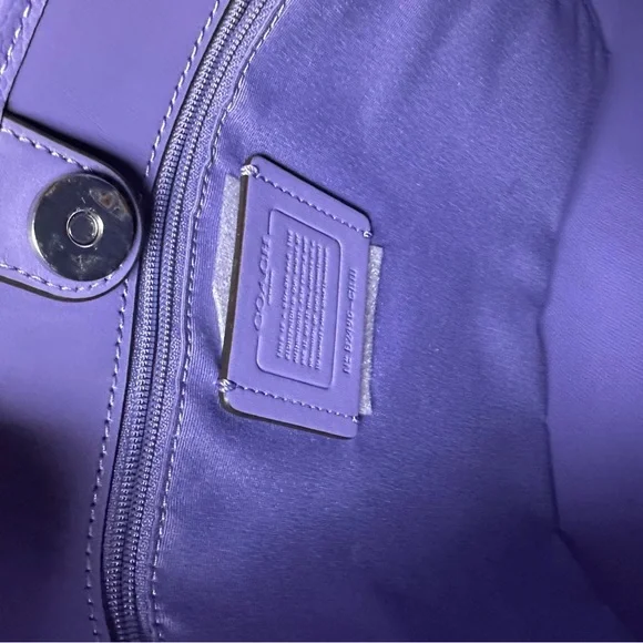 Coach Purple Tote Bag - Picture 6 of 8